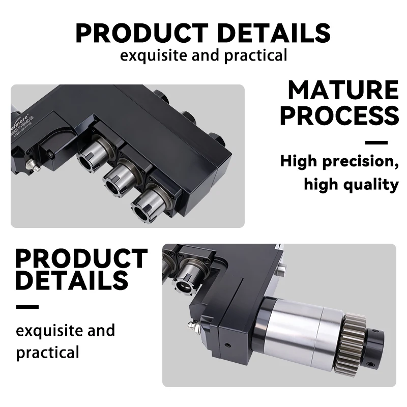 STAR-BR34 CNC  Type High Precision Efficient Metal Mini Lathe Machine Driven Tool Holder power Head  Lathe Tool Holder