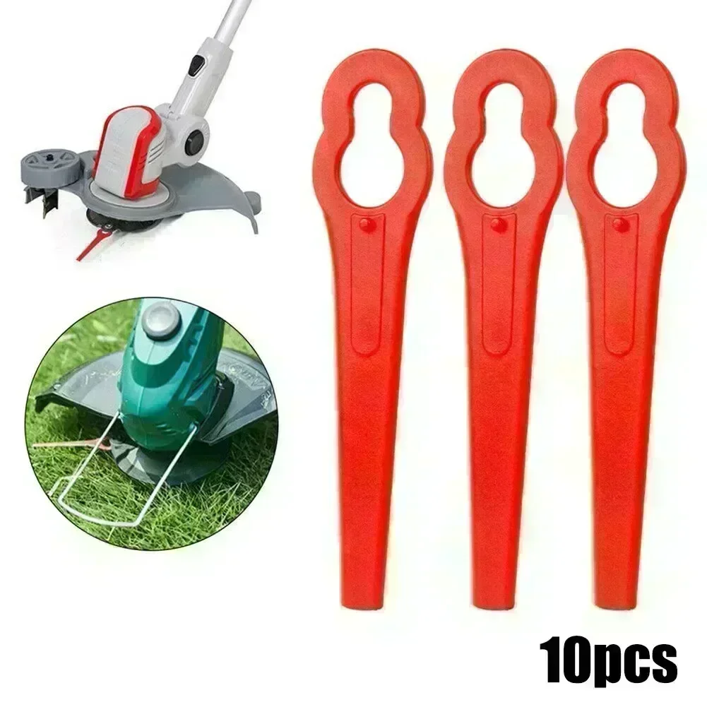 10x Replacement  Blades (red) For Einhell Cordless Grass Trimmer GE-CT 18  For Cordless Grass Trimmer Blade Cutter Lawn Trimmer