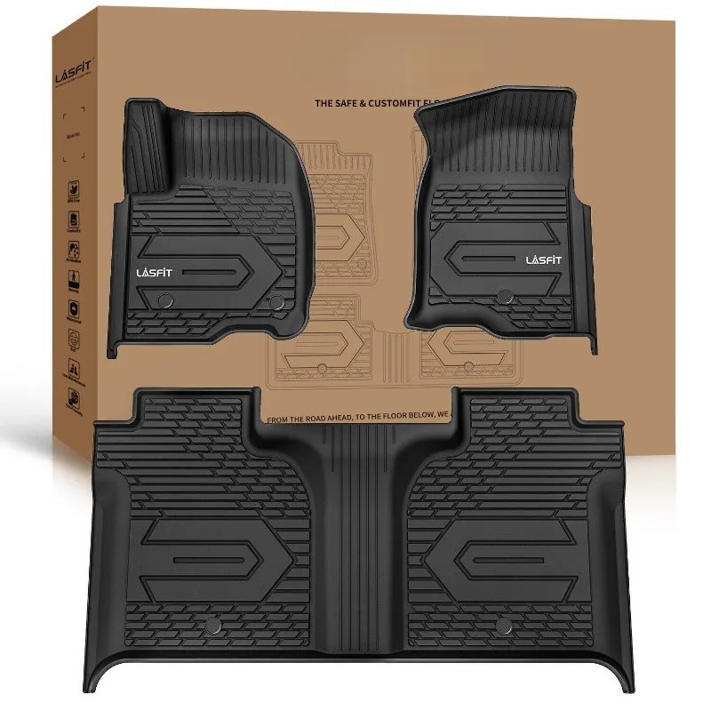 Floor Mats Liners For 2020-2024 GMC Sierra / Chevy Silverado 1500 2500HD 3500HD  United States