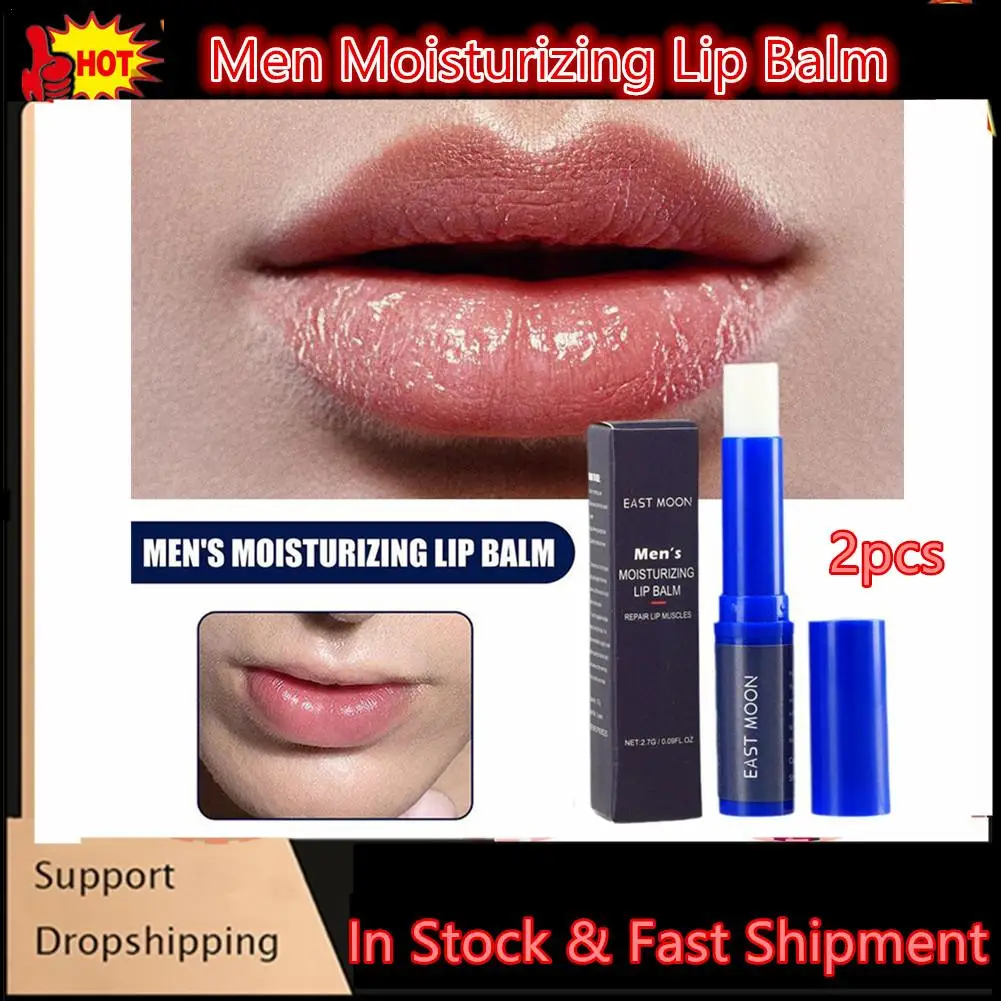 

2pcs Men Moisturizing Lip Balm Reshape Chapped Lips Refreshing And Not Greasy Moisturizing Lip Balm Gift