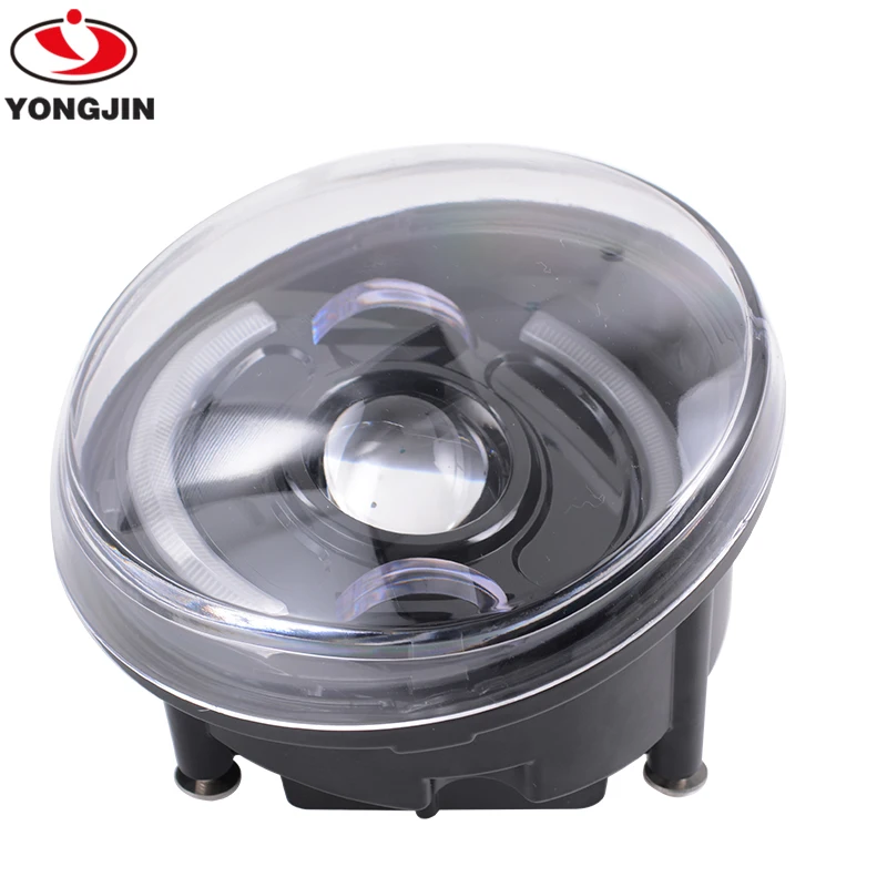 YongJin Black Led Headlight with White DRL Head Lamp for Vespa LX VXL motorcycle light system