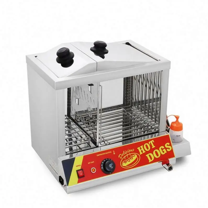 Snack Equipment Hot Dog Machine Electric Hot Dog Grill Commercial Sausage Baking Hotdog Cooker Grill Roller