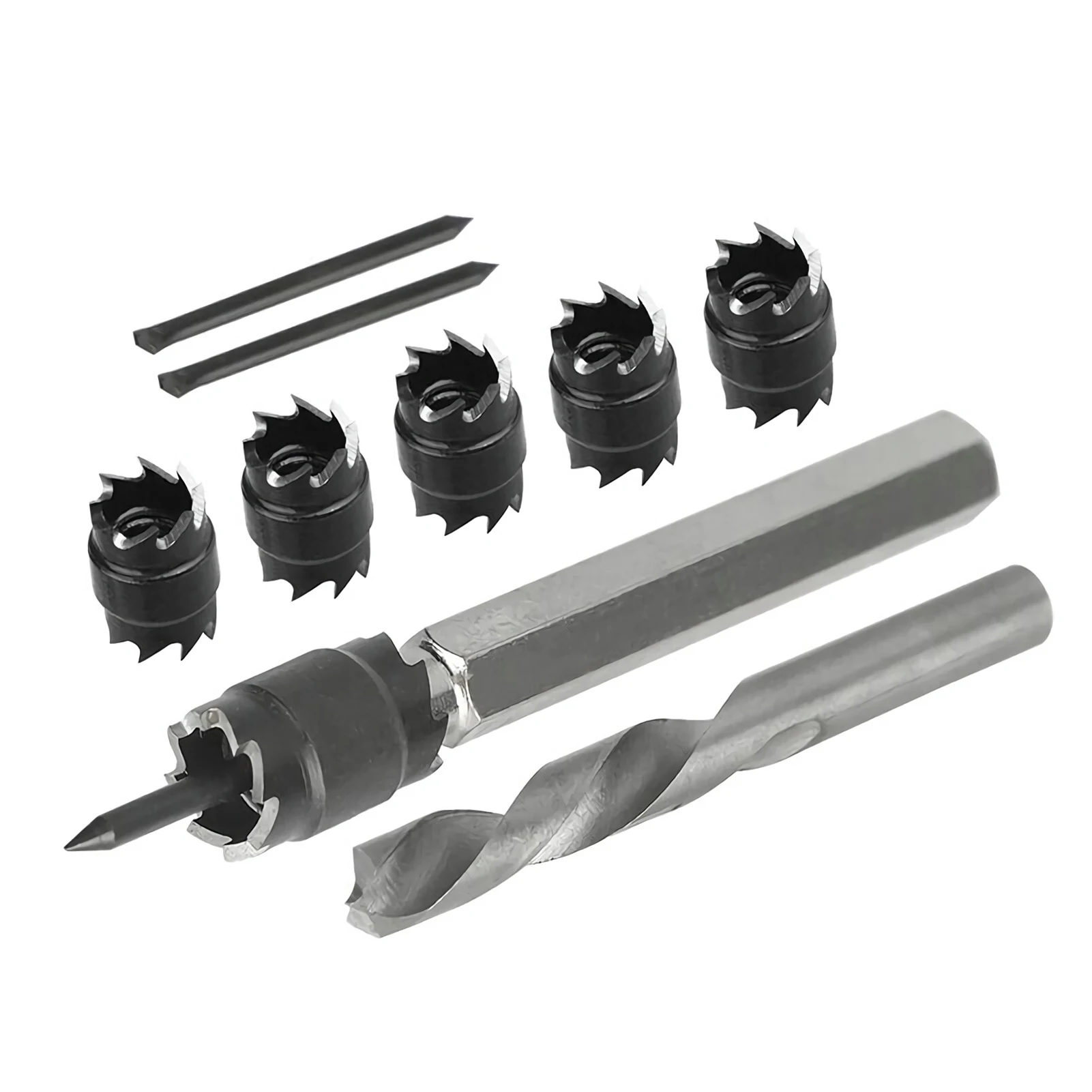 

9 шт., набор сверл для точечной сварки HSS, фреза для точечной сварки, сверло 8 мм, спиральное сверло 3/8, сверло для точечной сварки, центральное сверло, кольцевая пила, шестигранная пила