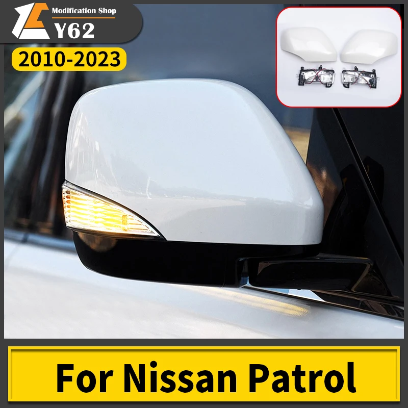 Dedicated to Nissan Patrol Y62 Rearview Mirror Cover Nissan Patrol Sexe Rear-View Mirror Shell Turn Signal Modification