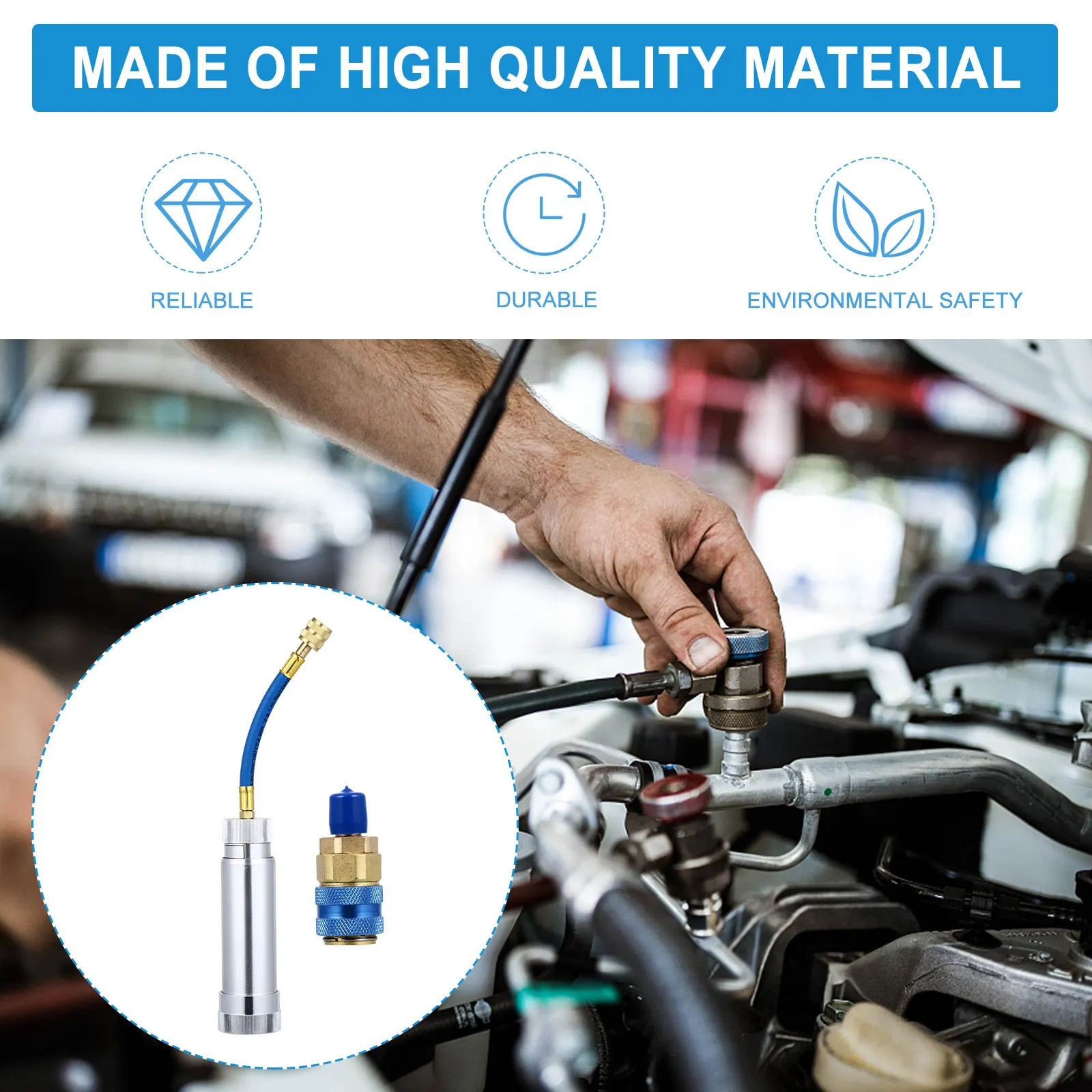 

Инструмент для заправки кондиционеров: прочный инжектор для масла, профессиональный ручной инструмент для заправки хладагентом, совместимый со всеми типами масел