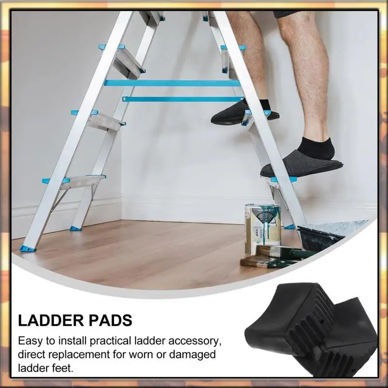 AS59 Chair Legs Telescoping Ladder Protective Pad Suite Protector Step Household Ladder Covers Rubber Ladder Feet Ladder Accesso