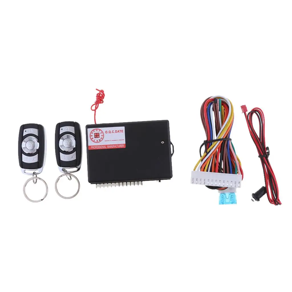 12V Universal Car Door Lock Vehicle Keyless Entry System Auto Remote Central Kit with Control Box Two-5 Keys Switch