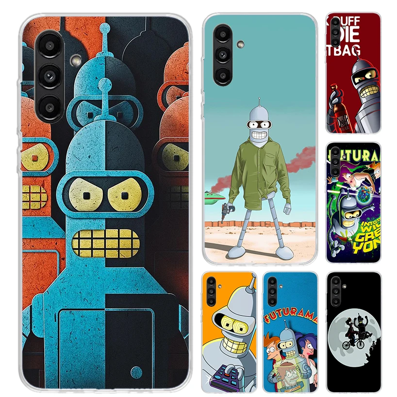 Cartoon F-Futuramas Phone Case for Samsung Galaxy A15 A25 A35 A55 A14 A24 A34 A13 A53 A12 A52S A23 A33 A24 A34 A03S A04S A02S A4