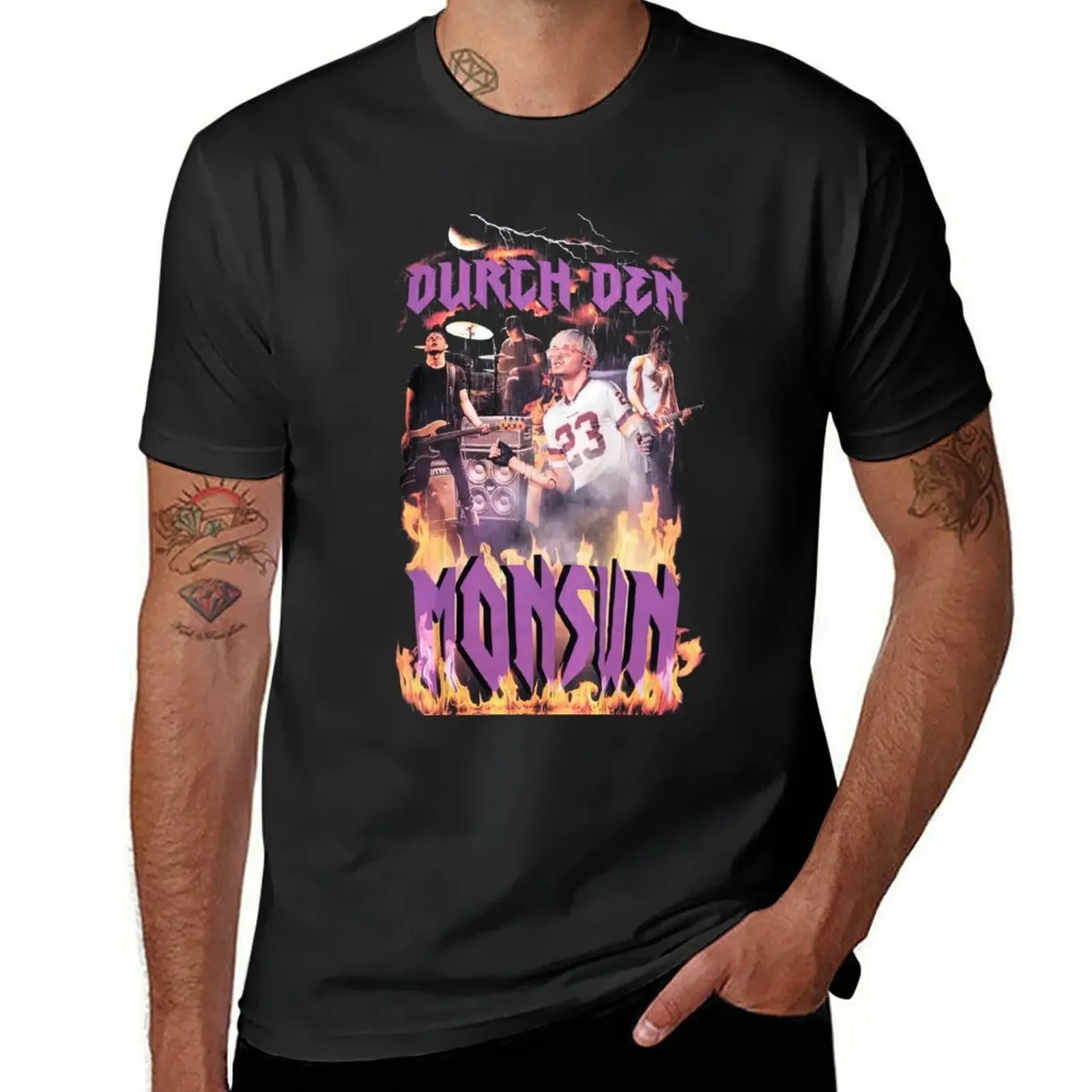 

Tokio Hotel fire T-Shirt custom shirt quick-drying baggy shirts sweat Men's t-shirt