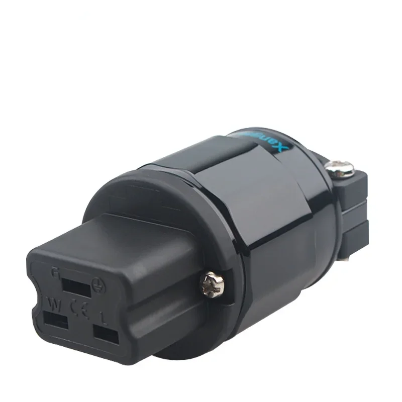 Conector IEC C19 de 20A, adaptador de Audio, cable de alimentación, enchufe amplificador de altavoz de CA HiFi chapado en oro de cobre