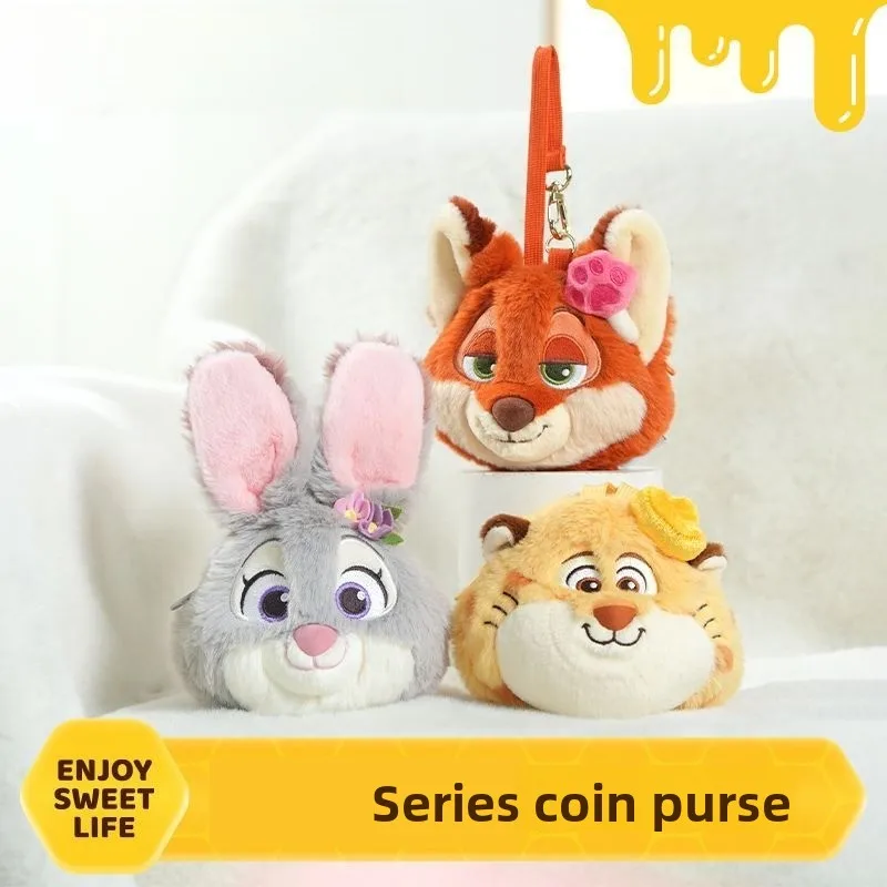 Adorable diseño CP pareja regalo de Festival de cumpleaños almacenamiento portátil compacto Judy Hopps Nick Wilde monedero 2025 regalo de tendencia