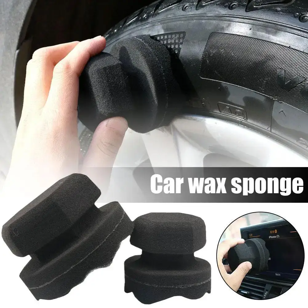 

Car Tire Waxing Sponge Multi-functional High Density Car Dish Applicator Grip Wash Wave Hexagonal Sponge Hand Dish Grip Wax W3B6