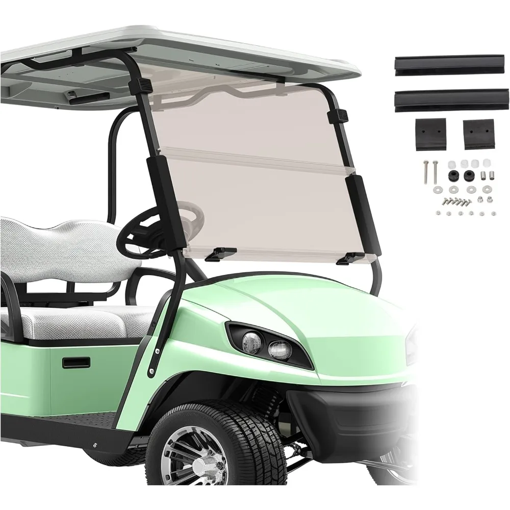 

Tinted Windshield Compatible with 1994-2013 EZGO TXT/Medalist Gas or Electric Models Golf Cart Windshield Folding Down Impact