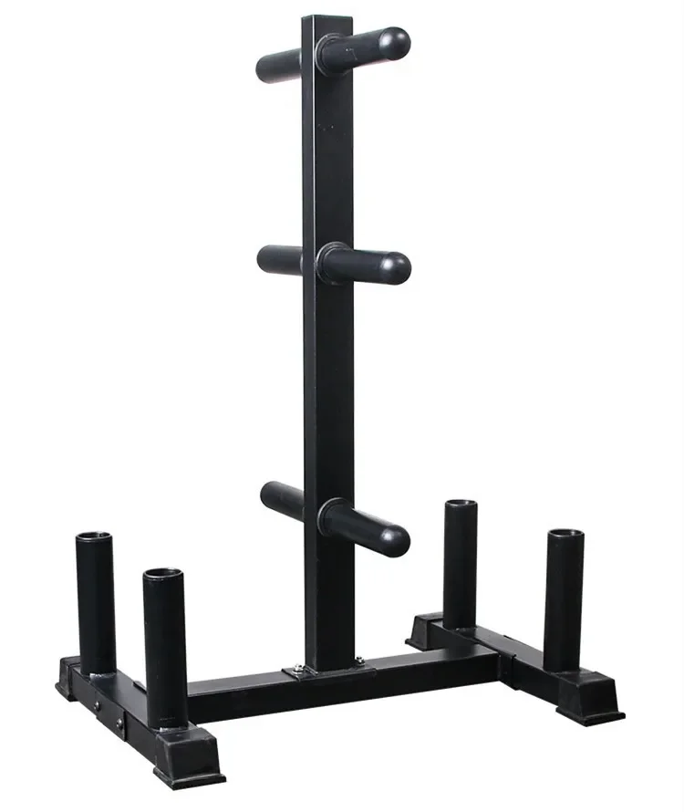 Hot sale Vertical Gym Bumper Weight Plates Storage Holder In Stock large hole barbell piece placing Equipment Barbell Rack