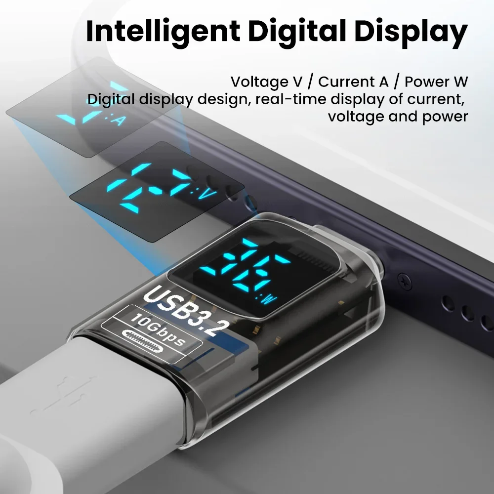 USB 3.2 Digital Display Adapter 10Gbps USB Male TO USB Female Converter Fast Data Charging Transafer USB C Adapter For PC Laptop