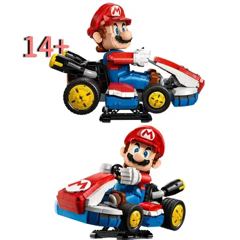 Creative New Creative Cartoon Super Bros Game Assembly Toys 72037 Kart 1972 Pieces Racing Toys, Christmas Gifts, Birthday Gifts