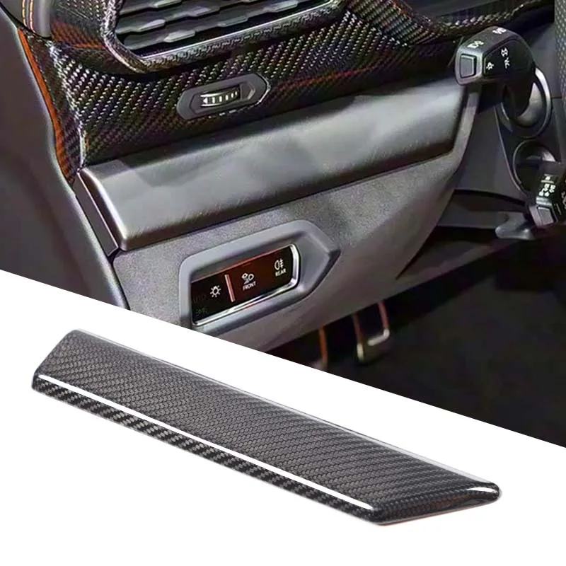 Carbon Fiber For Lamborghini URUS 2018-2021 Car Dashboard Left Side Air Outlet Vent Cover Interior Trim Sticker auto Accessories