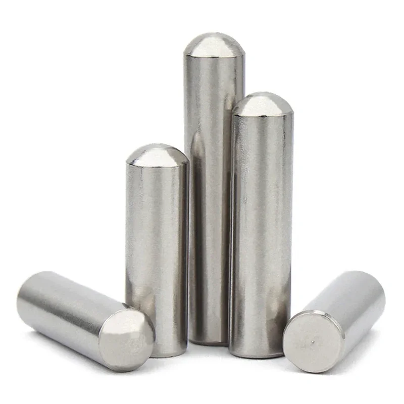 M2M2.5M3M4M5M6~M12 Round Head Cylindrical Pin Positioning Pin Shaft Pin Solid Thimble Optical Axis Round Bar 304Stainless Steel - Image 3