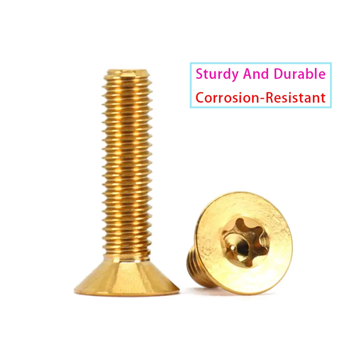 M4 M5 M6 M8 Titanium Countersunk Torx Screw Thin Lightweight Bicycle Crank Assembly Electric Motorcycle Rocker Arm Upgrade