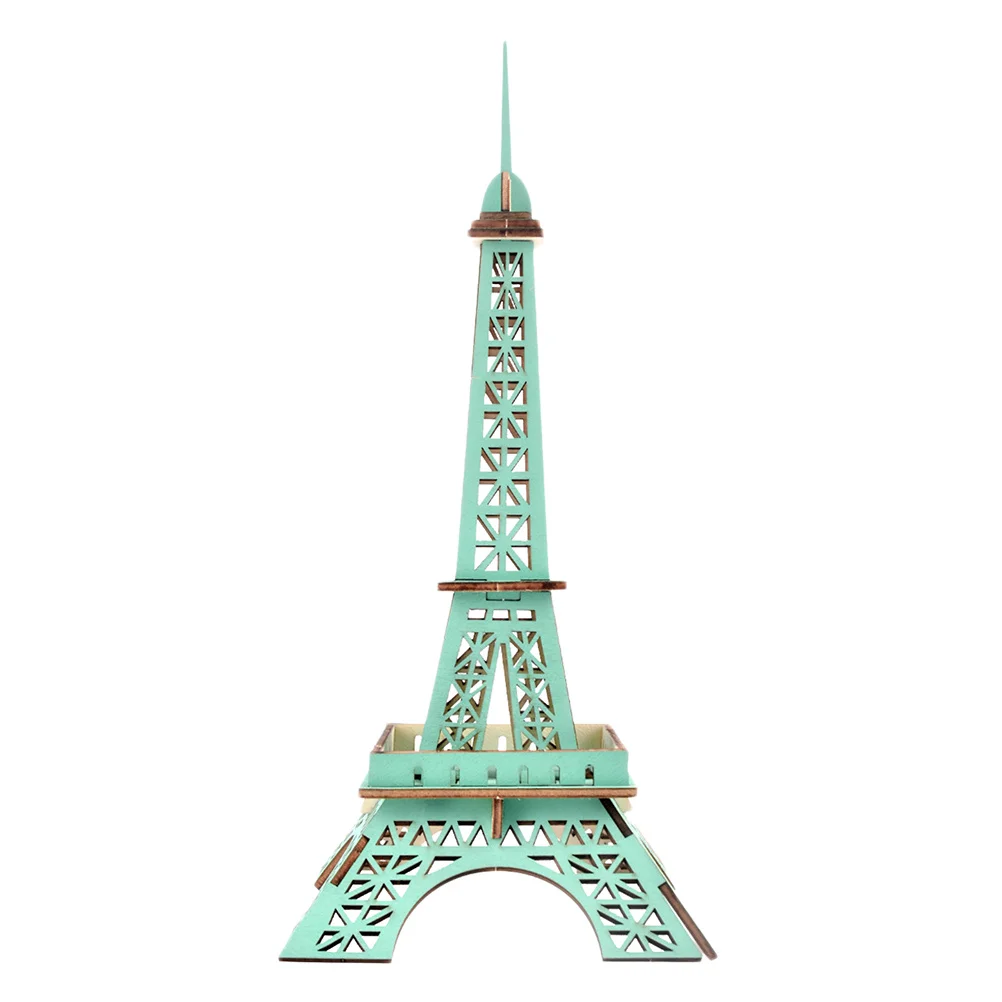 

3D Wooden Eiffel Tower Building Kit For Kids Diy Assembly Educational Puzzle 3D Puzzle For Children