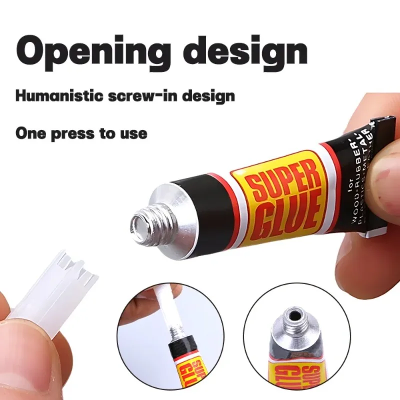 1/3/6/10/20Pcs Quick Repair Glue Wood Rubber Metal Glass  Cyanoacrylate Jewelry Adhesive Instant Strong Bond Shoe Repair Glue