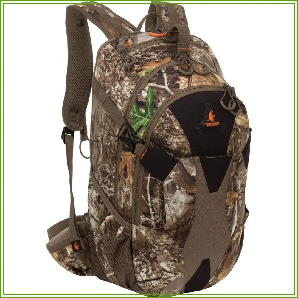 

Camouflage Hunting Day Pack Backpack with Quiet Cloth Technology