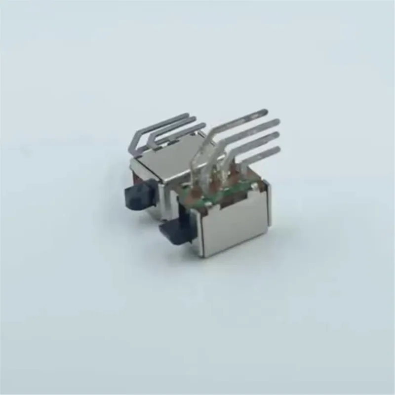 10PCS PS-22F93 Lock - free Push Button power switch with bent foot and no fixed foot