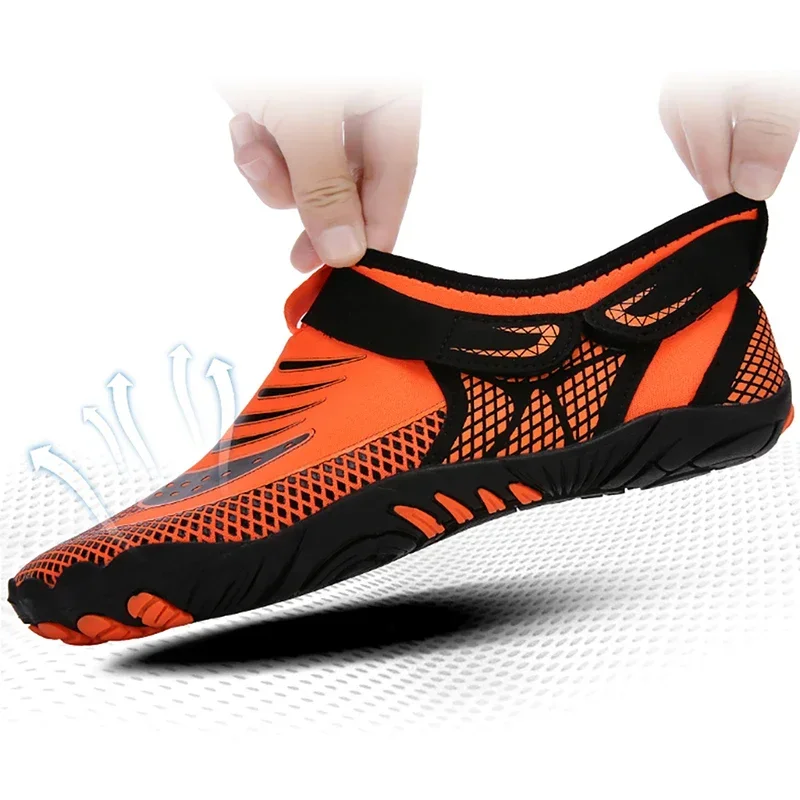 Männer Frauen Aqua Schuhe Barfuß Strand Schwimmen Turnschuhe Atmungs Upstream Schuhe Outdoor Schnell Trocknend Anti-slip Wasser Schuhe