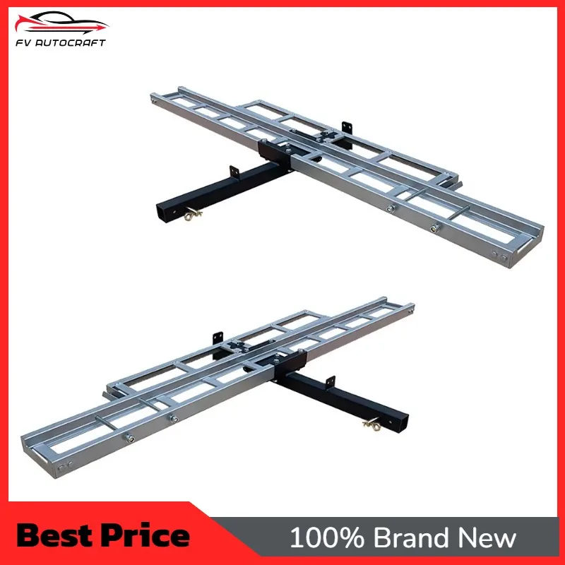 【2026】Aluminum Motorcycle Carrier 500lbs Capacity Heavy Duty Motocross Hauler With Loading Ramp For 2 Inch Hitch Receiver SUV Tr