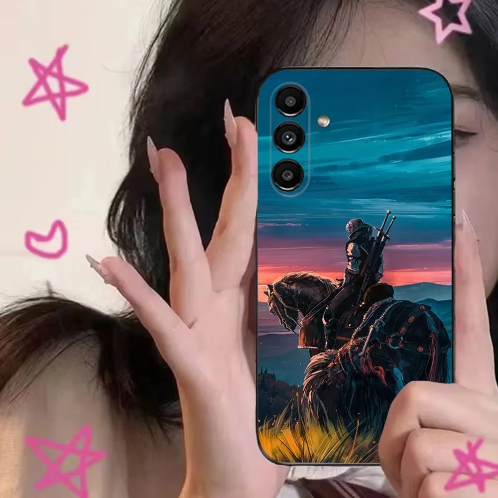 Game the W-Witcher  Phone Case For Samsung S24,S21,S22,S23,S30,Ultra,S20,Plus,Fe,Lite,Note,10,9,5G Black Soft Cover