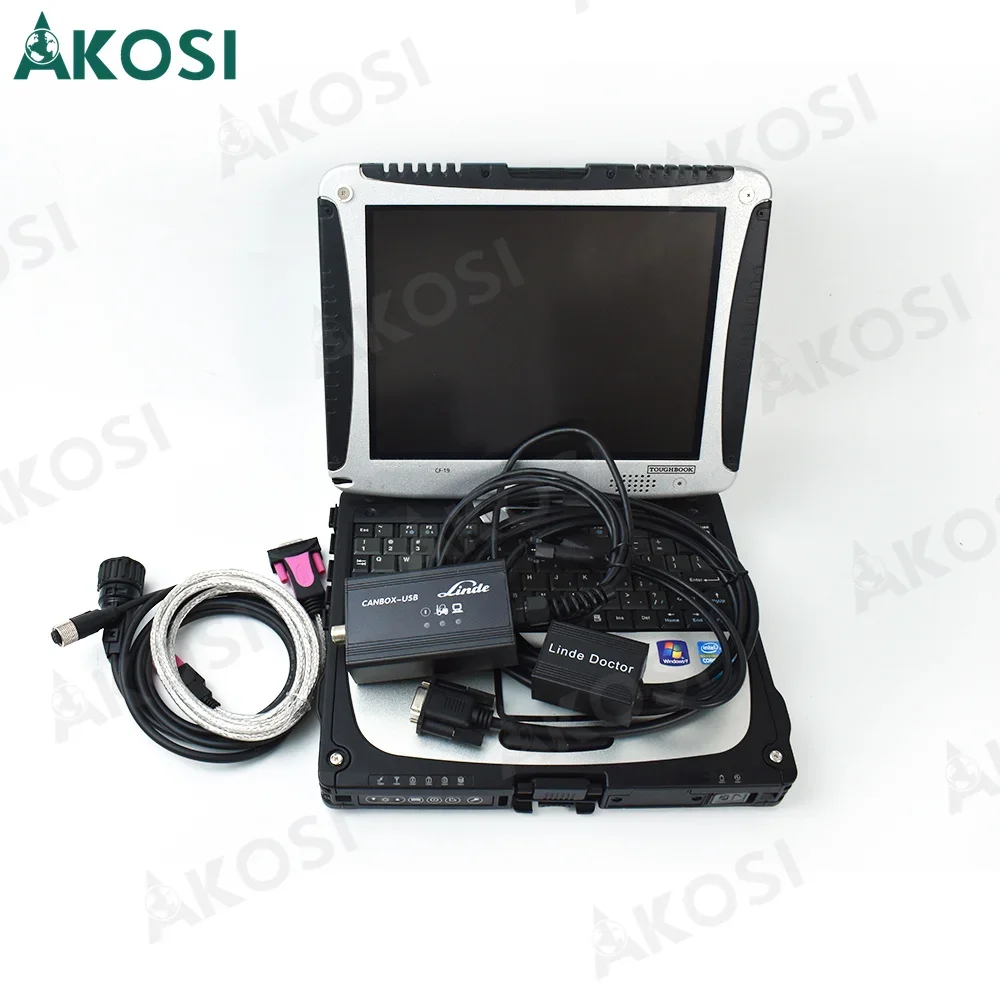 Forklift Linde Canbox Doctor Diagnostic scanner LINDE LSG Linde Forklift Truck Diagnostic Tool +Thoughbook CF19 laptop