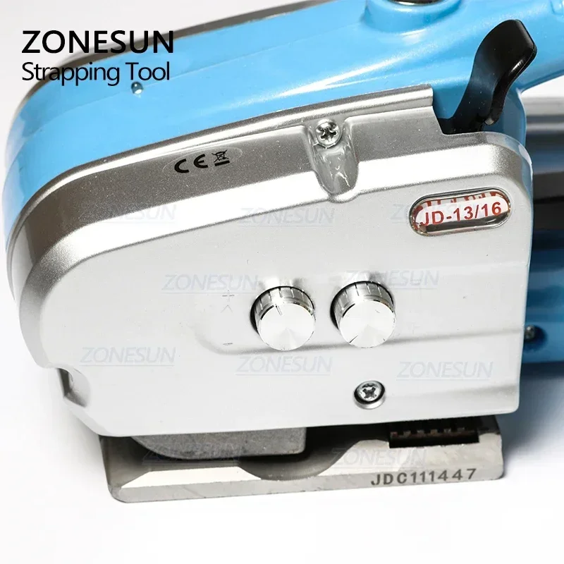 Picture 3: ZONESUN JD16 Battery Strapping Tool Handheld for 13–16mm PET/PP Plastic Belt Packaging