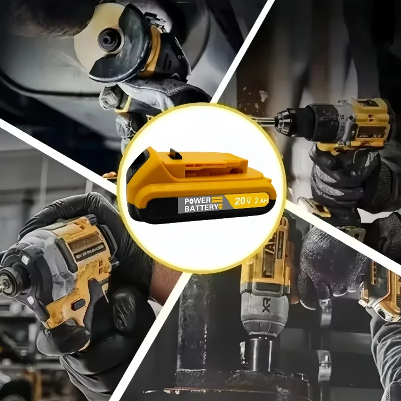 لبطارية ديوالت 20 فولت ماكس 2 أمبير في الساعة DCB206 DCB205 DCB204 DCB202 المحمولة ، 18 فولت 20 فولت ماكس لبطارية أداة الطاقة ديوالت 20 فولت مع شاحن #6