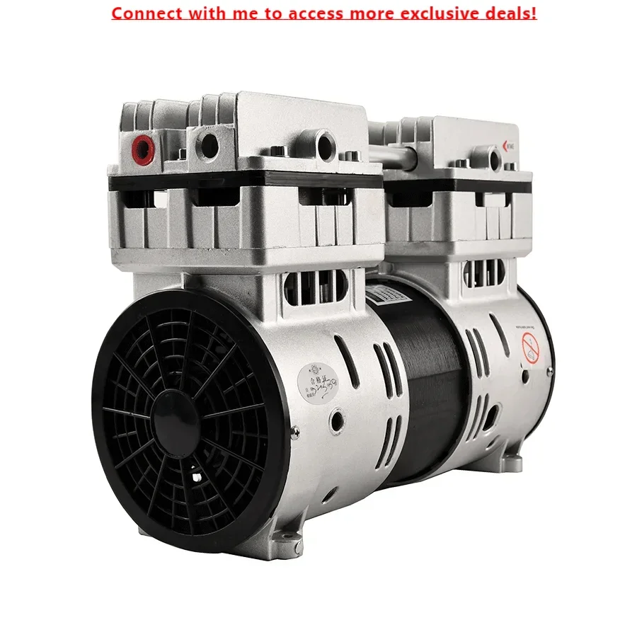 

Low Noise Portable 220V 120L/Min -98kpa Twin Piston Air Pump Suction Oil Free Vacuum Pump