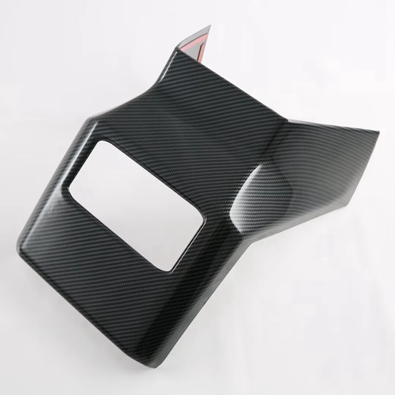 Untuk Mitsubishi Triton / L200 2024 penutup ventilasi saluran udara belakang bingkai Kick Panle a-ti Aksesori Interior serat karbon