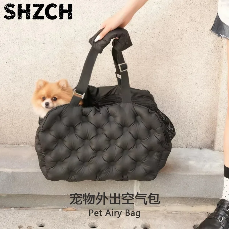 Pet outing bag outdoor carrying bag breathable large capacity space capsule small dog dog cat handbag