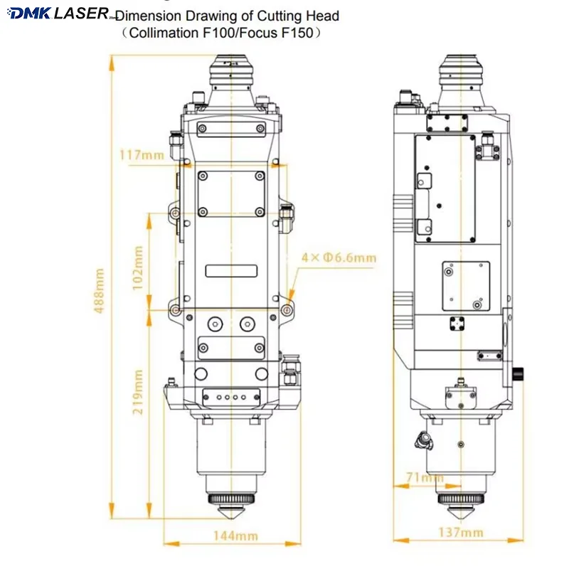 Ospri LC608 Original Automatic Focusing fiber laser cutting head for CNC fiber laser cutting machine high performance 6000w
