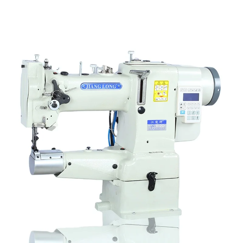 8B Direct Drive Cylinder Arm Compound Feed Auto Trimmer Lubrication Pressure Foot Reverse Lockstitch Industrial Sewing Machine
