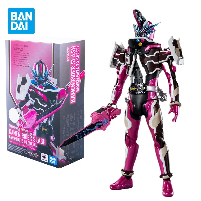 Bandai Original S.H.Figuarts Anime Figure KAMEN RIDER SLASH HANSELNUTS TO GRETEL  Anime Action Figure Toys Gifts for Children