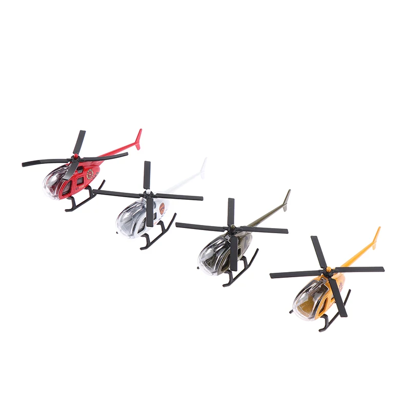 Mini Alloy Helicopter Model Toys  Collection Decorations Simulation Airplane Toys For Kids Boys Birthday Gift