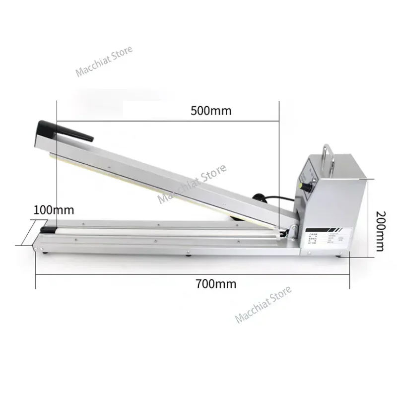 Impulse Sealer Plastic Film Foil Bags Impulse Sealing Machine Size 500mm 600mm