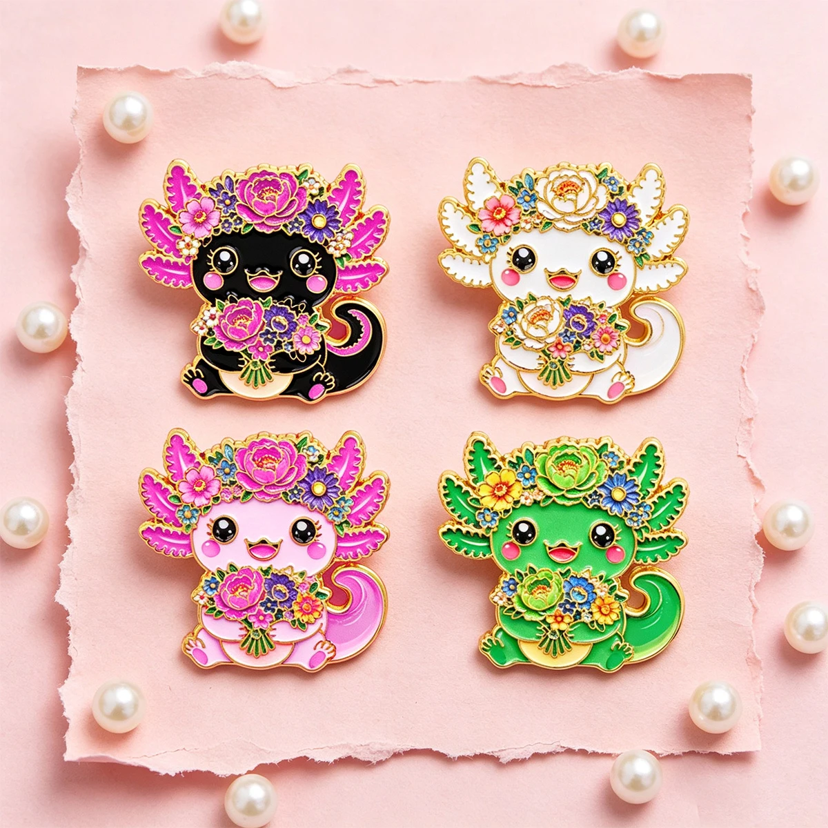 4-10pcs/set Cartoon Enamel Lapel Pins Parrot Butterfly Skull Animal Jesus Slogan Brooch Fashion Jewelry for Bag Jeans Accessory