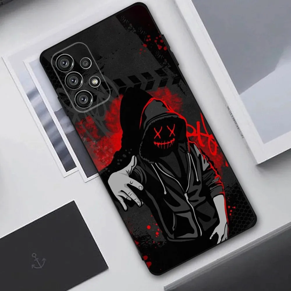 Devil B-Bad Boy Anime  Phone Case For Samsung Galaxy A20,A21s,A22,A31,A32,A52,A53,A72,73,A80,A91 Soft Black Cover