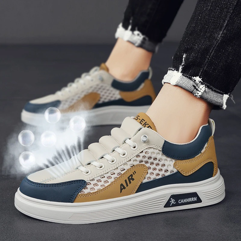 

Brand Men Sneakers Mesh Breathable Casual Shoes for Men Versatile Comfortable Tennis Shoes Fashion Outdoor Men Sport Shoes 2025