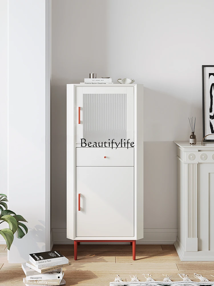 

Modern Minimalist Multi-Functional Side Cabinet against the Wall Storage Cabinet