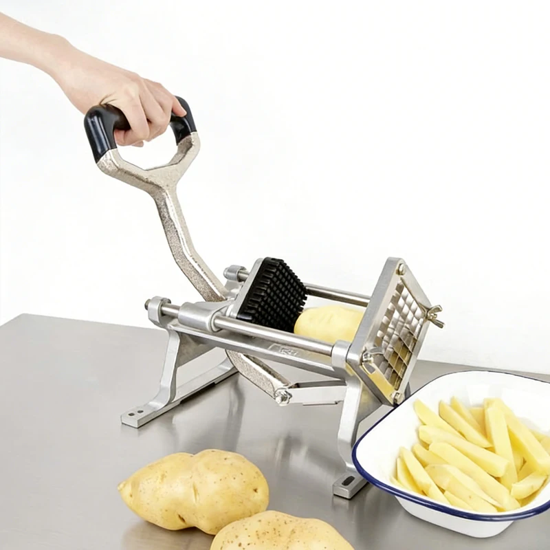 Multifunctional Stainless Steel Manual Vegetable Cutter for Commercial And Household Use Potato And Radish Chopper Machine