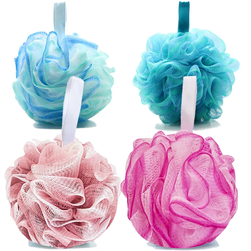 75g Shower Loofahs Large Bath Sponge Mesh Pouf Wash Puff XL Shower Poof Body Loofah for Bathing