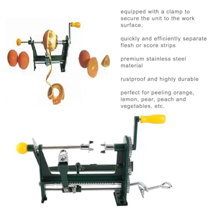 Orange Peeler and Core Quick Peeling Corer Peeler Tool for Oranges Efficient Kitchen Gadget for Easy Fruit Preparation Perfect