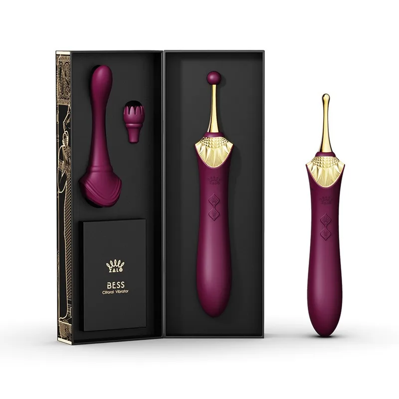 2.0 g-spot Vibrator mainan seks dewasa pemijat Retro Motor ganda USB stimulasi klitoris silikon lembut untuk wanita