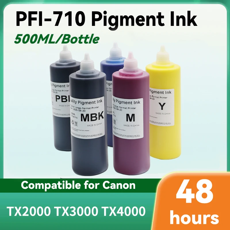 

Сменные пигментные чернила, 1 шт., пигментные чернила PFI-710, 500 мл для принтеров Canon imagePROGRAF TX2000 TX3000 TX4000 C M Y MBK PBK